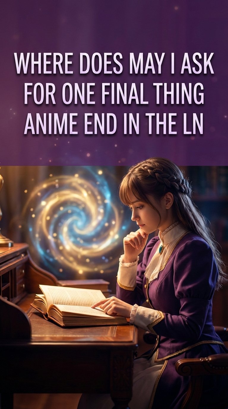 where does the may i ask for one final thing anime end in the light novel