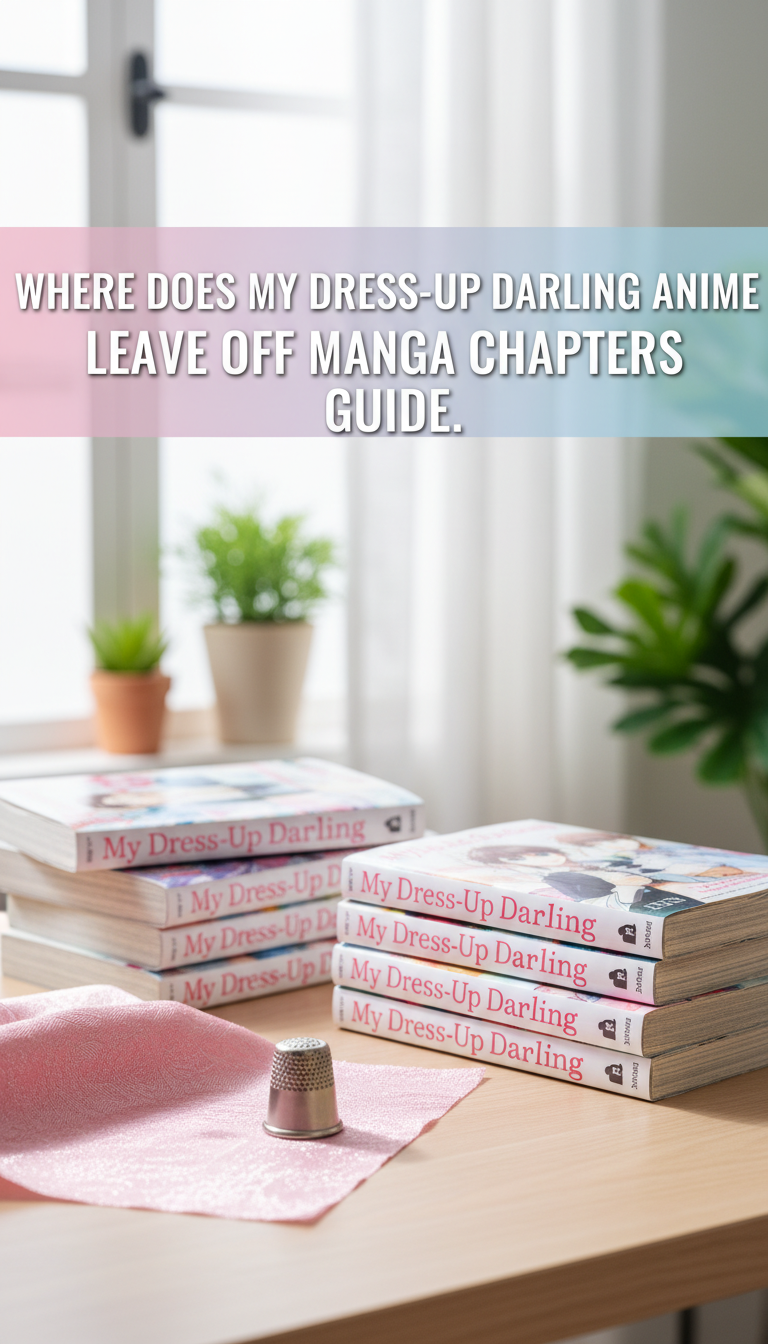 where does the my dress up darling anime leave off in the manga