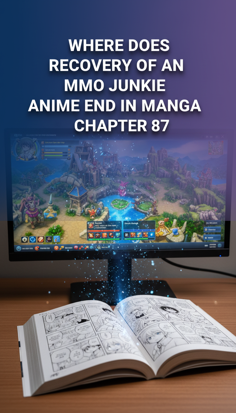 where does the recovery of an mmo junkie anime end in the manga