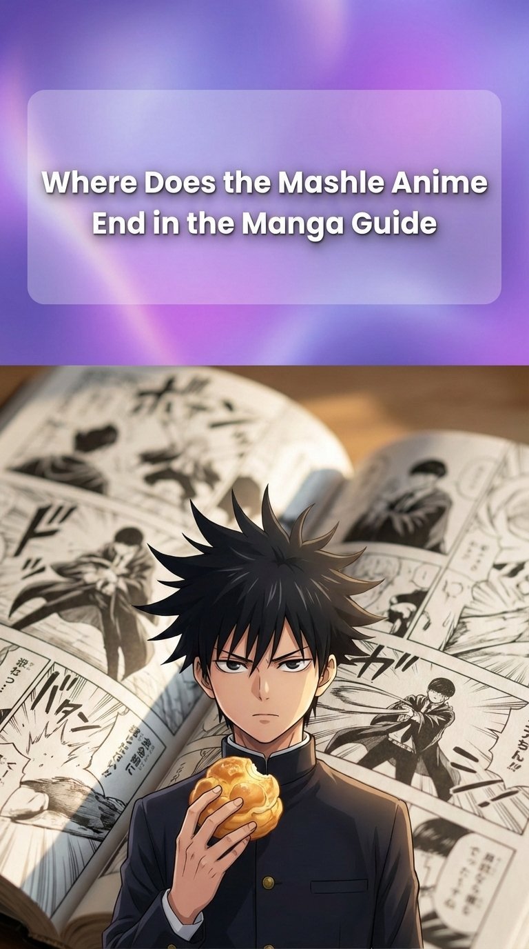 where does the mashle anime end in the manga