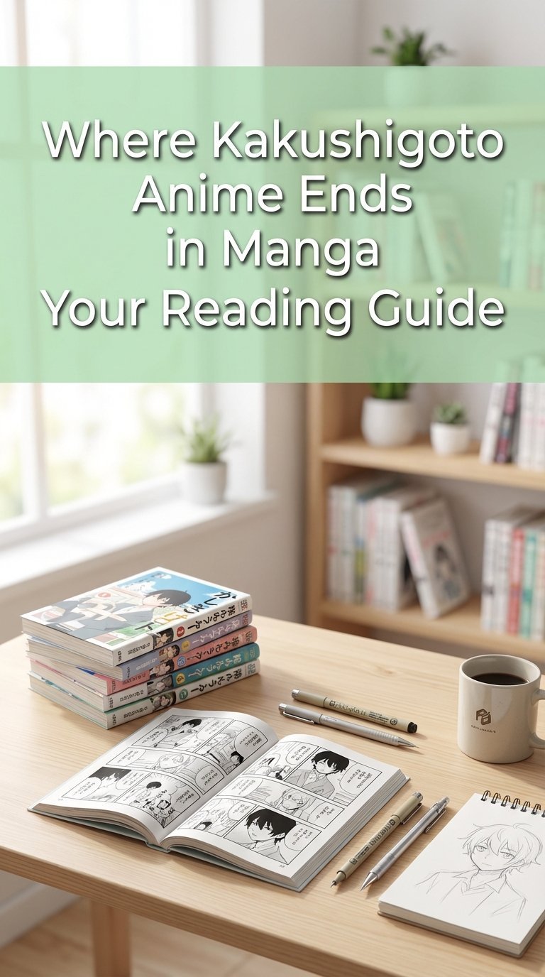 where does the kakushigoto anime end in the manga