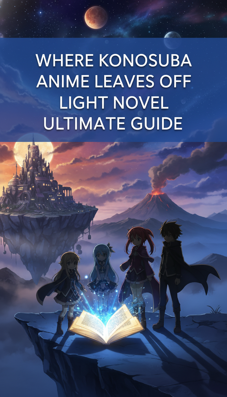 where does the konosuba anime leave off in the light novel