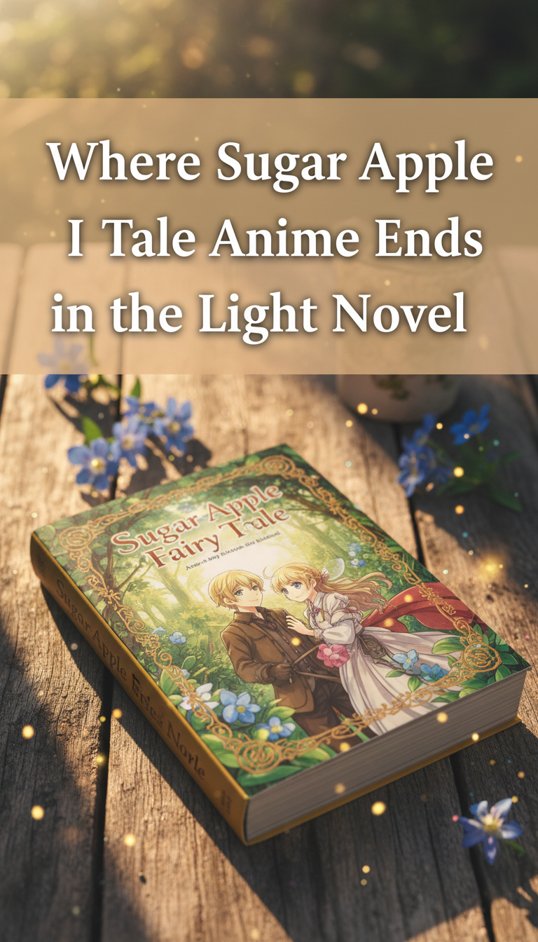 where does the sugar apple fairy tale anime end in the light novel