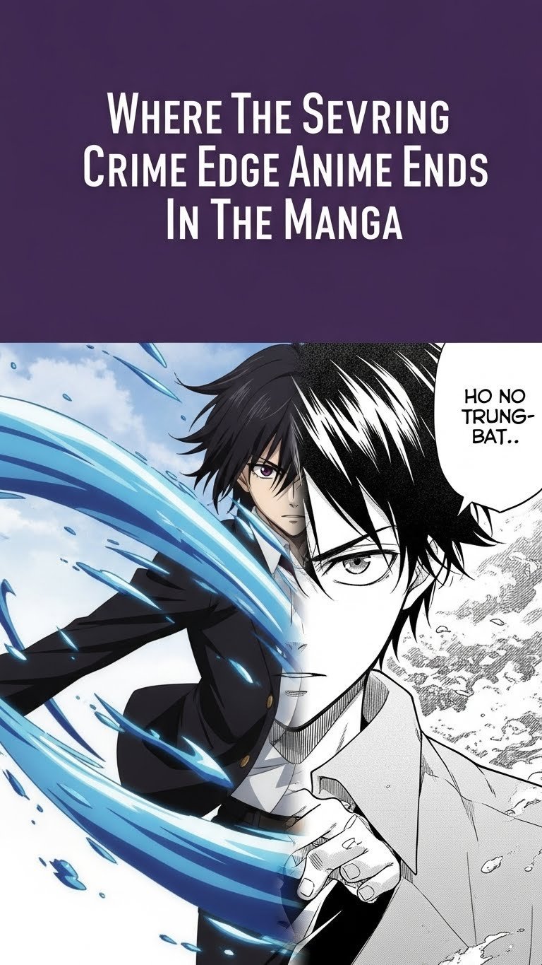 where does the severing crime edge anime end in the manga