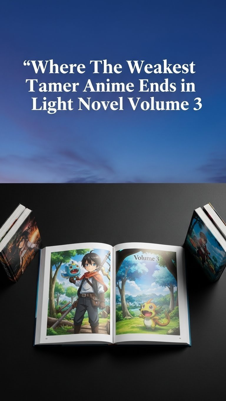 where does the weakest tamer anime end in the light novel